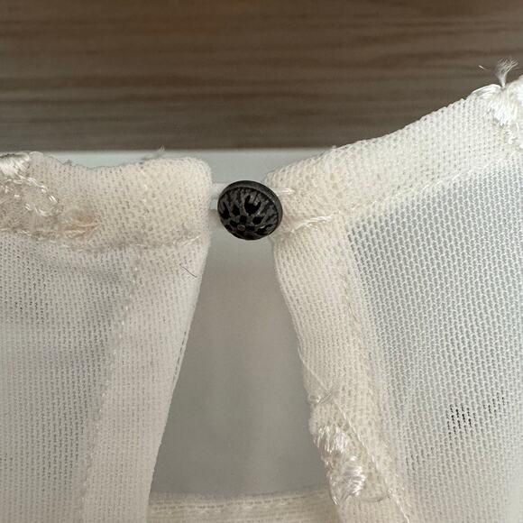 Free People Make Out Mesh Bodysuit in Ivory - Picture 7 of 8